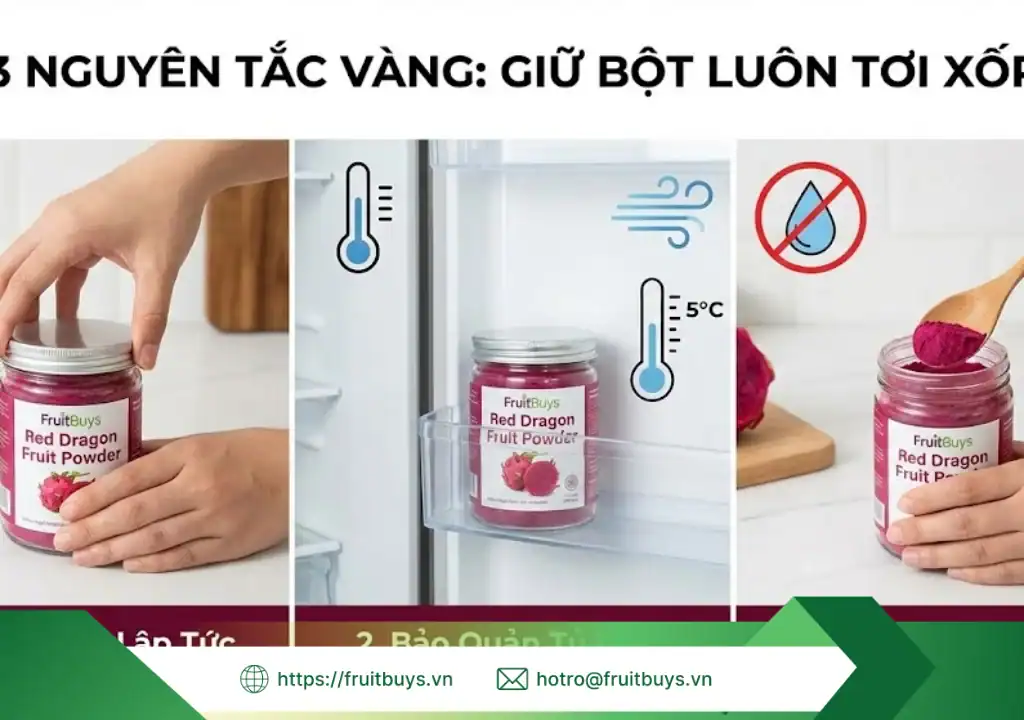 hướng dẫn sử dụng bảo quản bột thanh long sấy thăng hoa 260109 (6) fruitbuys vietnam