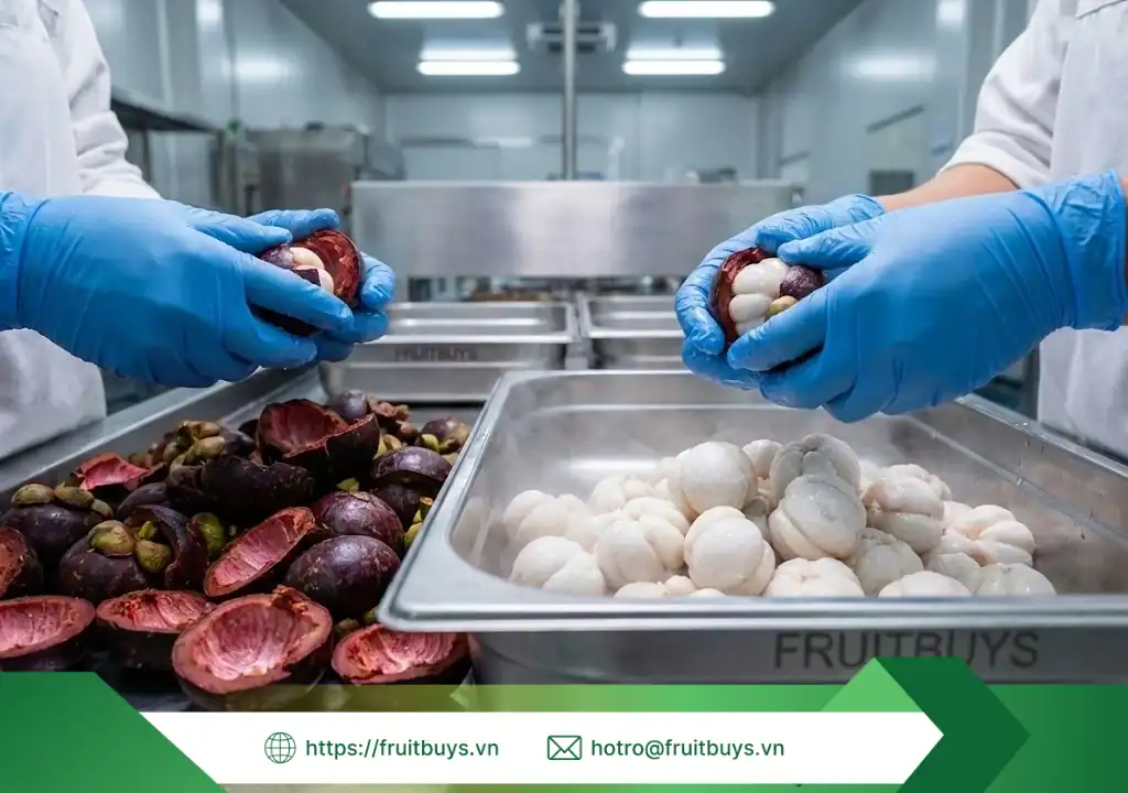 Hành Trình Của "Nữ Hoàng": Từ Vườn Cây Trăm Tuổi Lái Thiêu Đến Ly Smoothie Của Bạn nguồn gốc bột măng cụt sấy thăng hoa 260107 (3) fruitbuys vietnam