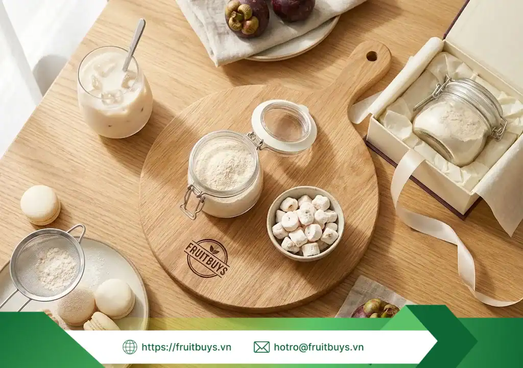 Hành Trình Của "Nữ Hoàng": Từ Vườn Cây Trăm Tuổi Lái Thiêu Đến Ly Smoothie Của Bạn nguồn gốc bột măng cụt sấy thăng hoa 260107 (6) fruitbuys vietnam