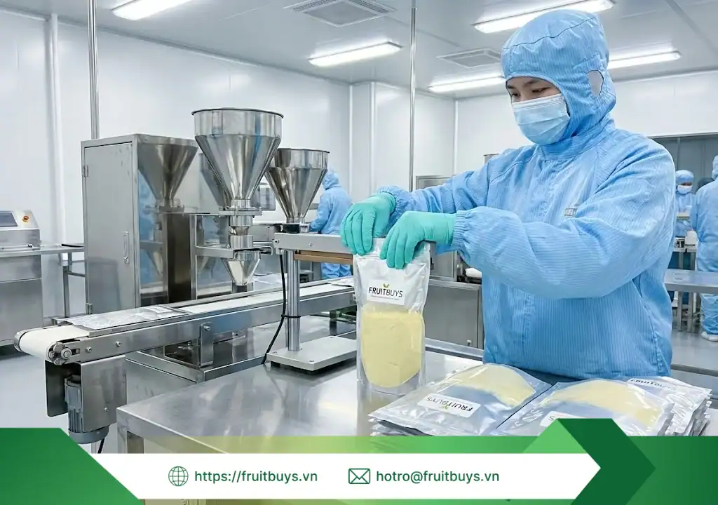 quy trình sản xuất bột chuối sấy thăng hoa 260112 (6) fruitbuys vietnam