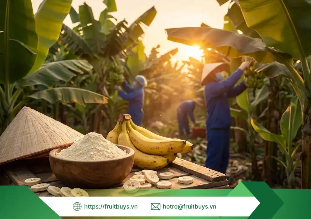quy trình sản xuất bột chuối sấy thăng hoa 260112 (7) fruitbuys vietnam