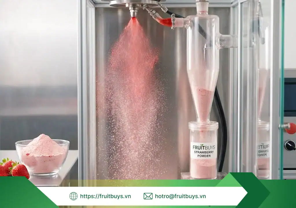quy trình sản xuất bột dâu tây sấy phun 251229 (6) fruitbuys vietnam