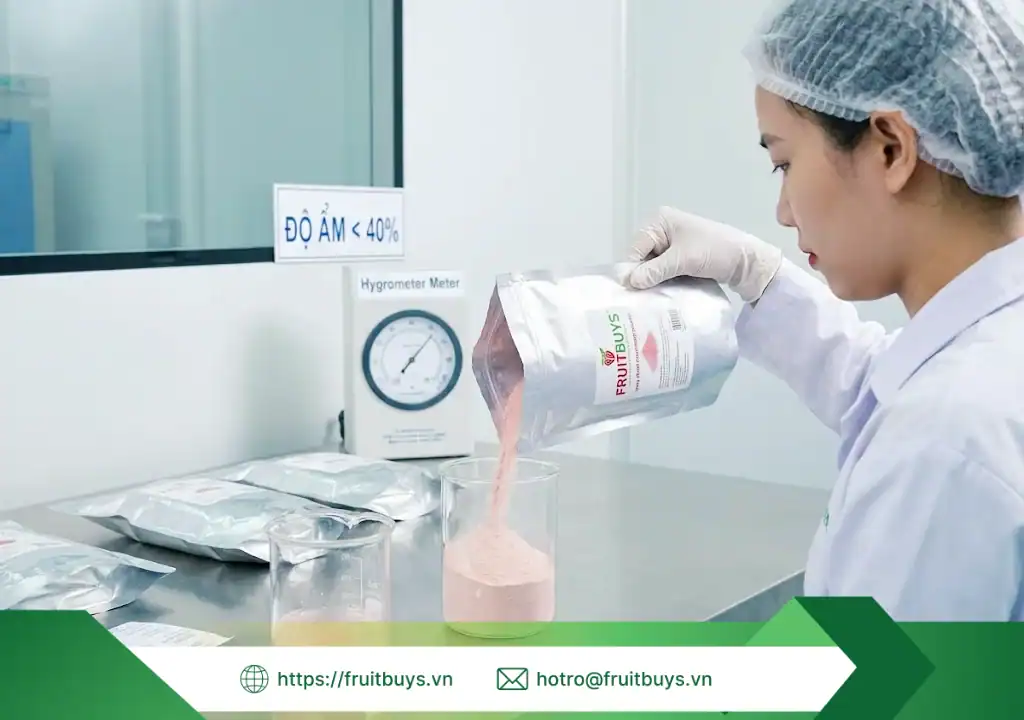 quy trình sản xuất bột dâu tây sấy phun 251229 (7) fruitbuys vietnam