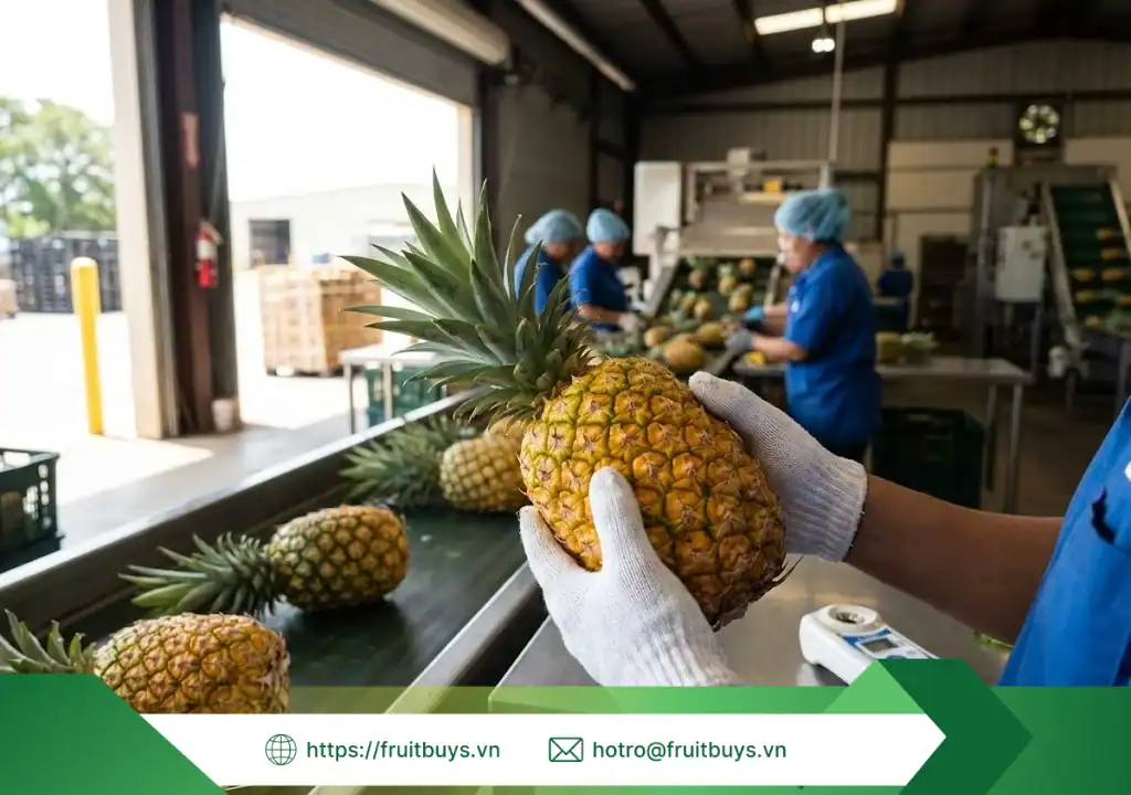 quy trình sản xuất bột dứa sấy thăng hoa 260108 (1) fruitbuys vietnam