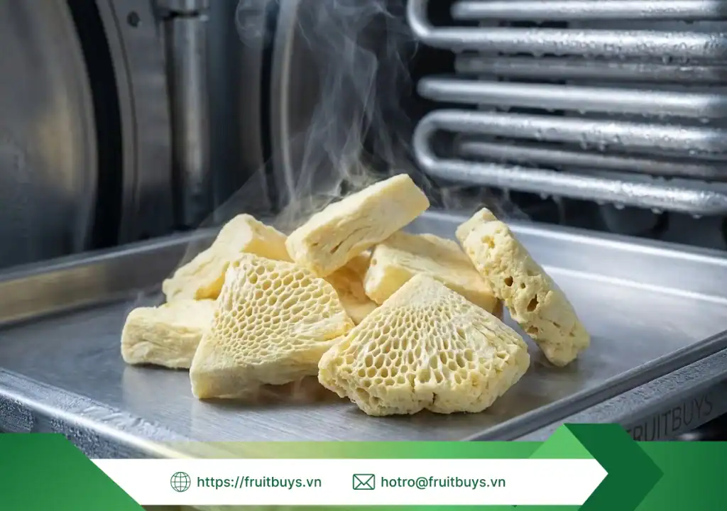 quy trình sản xuất bột dứa sấy thăng hoa 260108 (4) fruitbuys vietnam