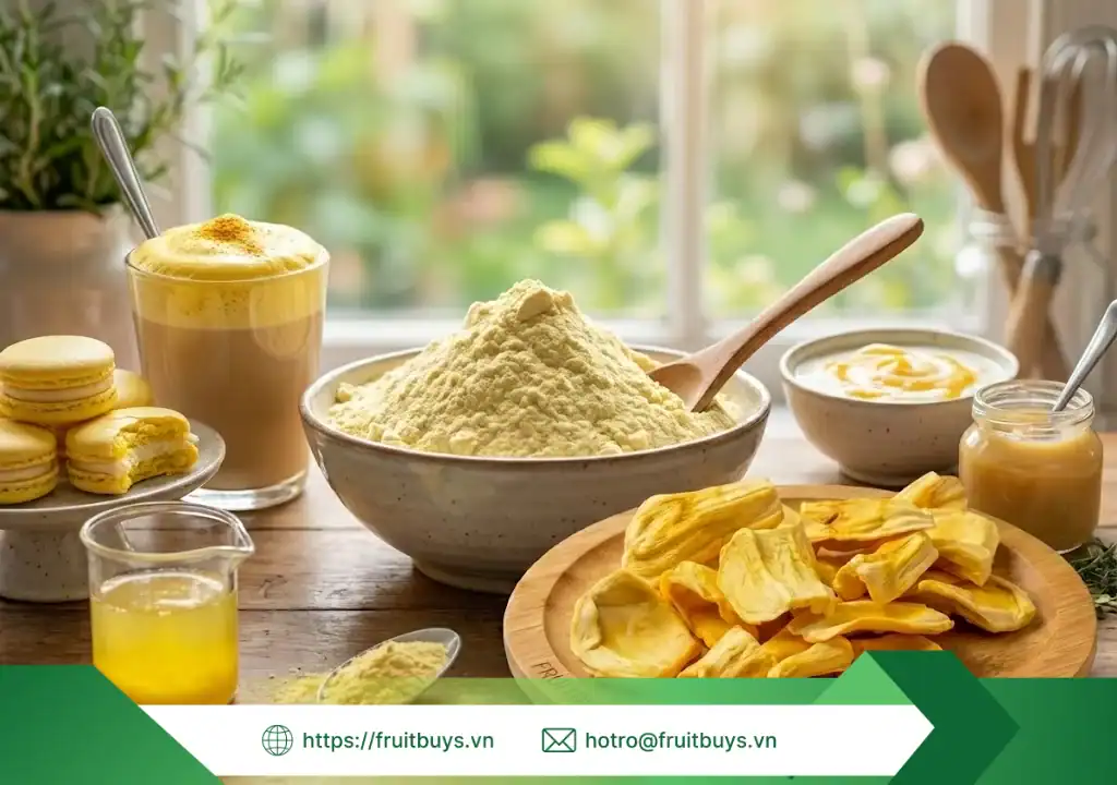 Quy Trình Sản Xuất Bột Mít Sấy Thăng Hoa – Hành Trình "Đóng Băng" Hương Vị Ở -40°C quy trình sản xuất bột mít sấy thăng hoa 260113 (5) fruitbuys vietnam