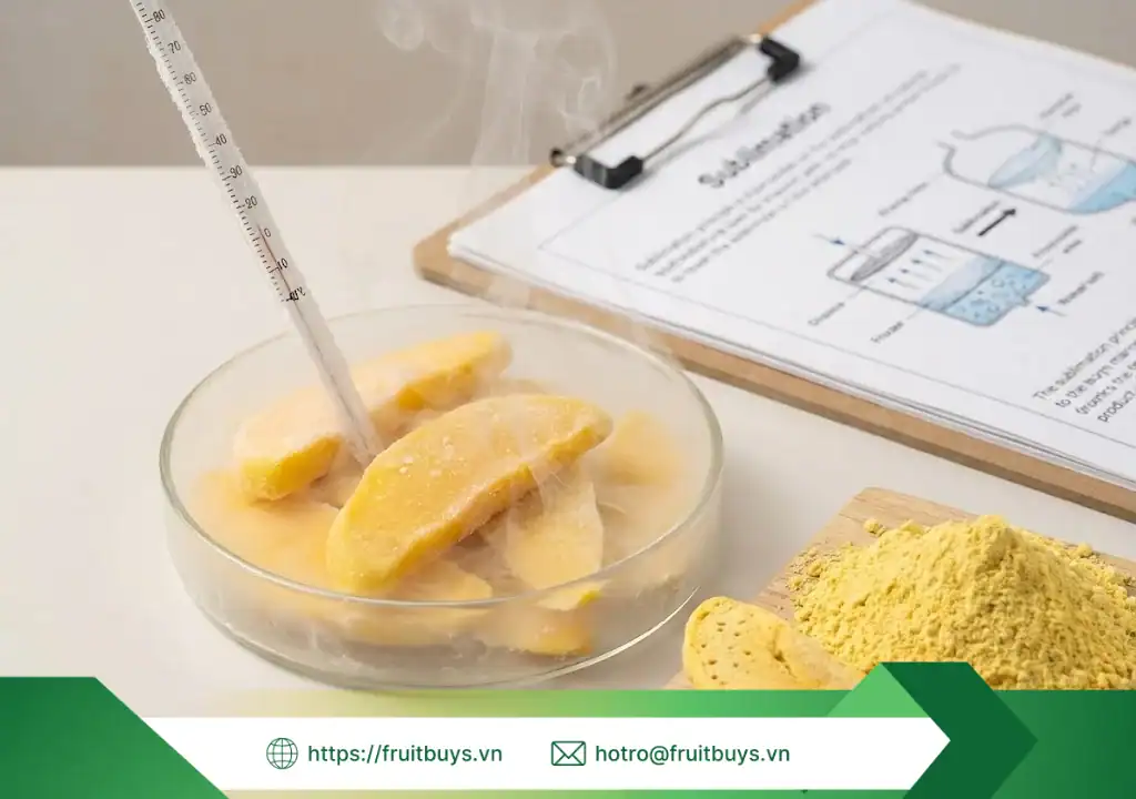 quy trình sản xuất bột xoài sấy thăng hoa 260115 (2) fruitbuys vietnam